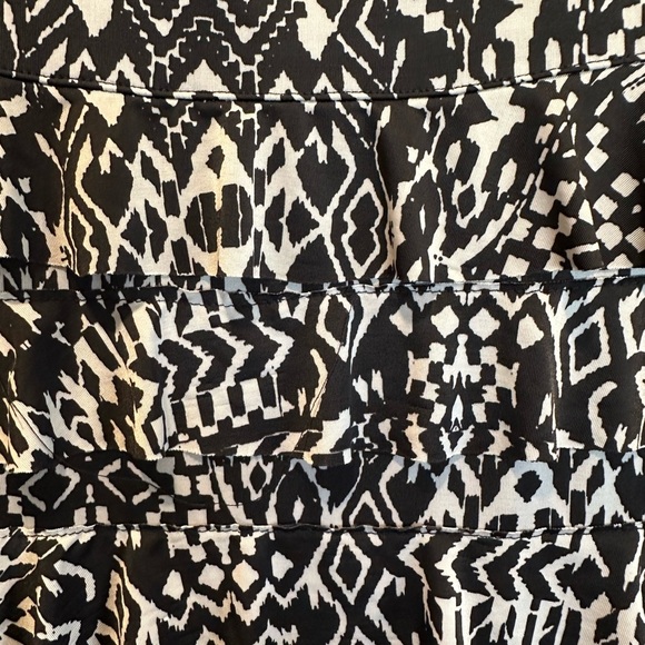 Black and Grey Tiered Women's Dress - Picture 4 of 7